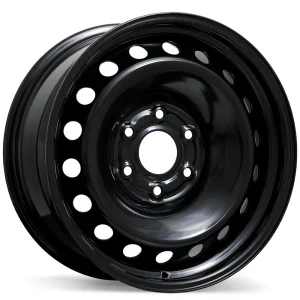 Fast Wheels – Steel / Acier – Black – 18″x8″ 25mm – All weather Wheels – ES69-1880-83BN+25C781
